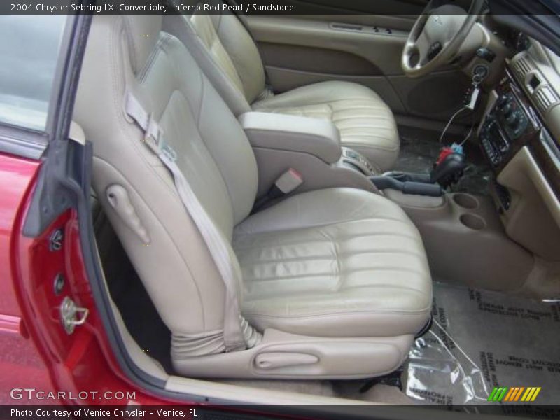 Inferno Red Pearl / Sandstone 2004 Chrysler Sebring LXi Convertible