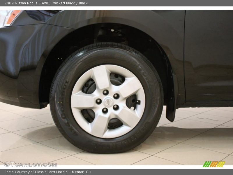 Wicked Black / Black 2009 Nissan Rogue S AWD