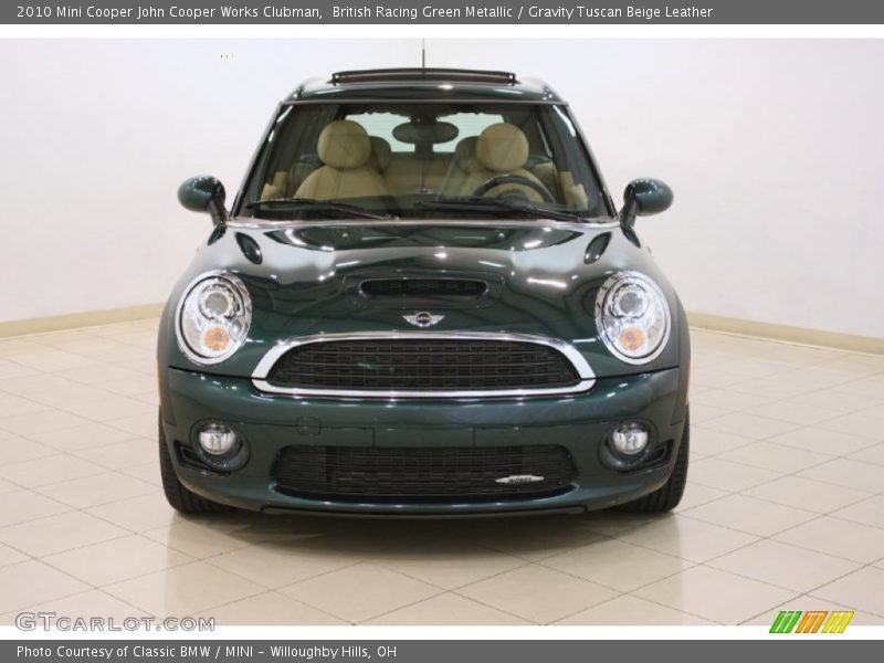 British Racing Green Metallic / Gravity Tuscan Beige Leather 2010 Mini Cooper John Cooper Works Clubman