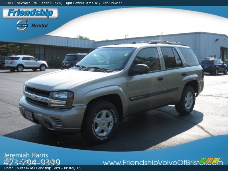 Light Pewter Metallic / Dark Pewter 2003 Chevrolet TrailBlazer LS 4x4