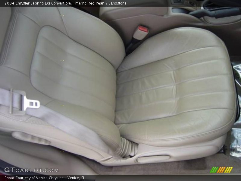 Inferno Red Pearl / Sandstone 2004 Chrysler Sebring LXi Convertible