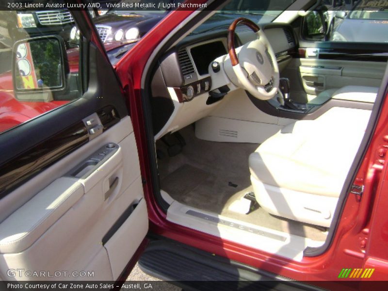 Vivid Red Metallic / Light Parchment 2003 Lincoln Aviator Luxury AWD