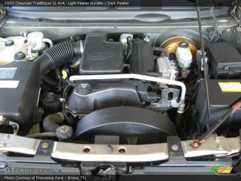 Light Pewter Metallic / Dark Pewter 2003 Chevrolet TrailBlazer LS 4x4