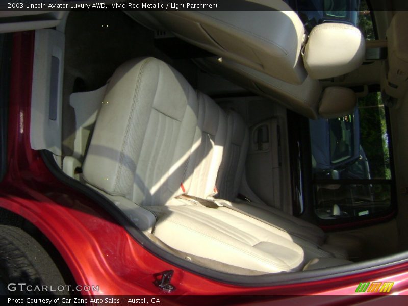 Vivid Red Metallic / Light Parchment 2003 Lincoln Aviator Luxury AWD