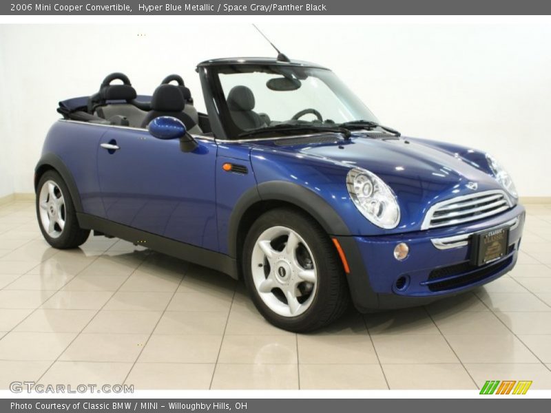 Hyper Blue Metallic / Space Gray/Panther Black 2006 Mini Cooper Convertible