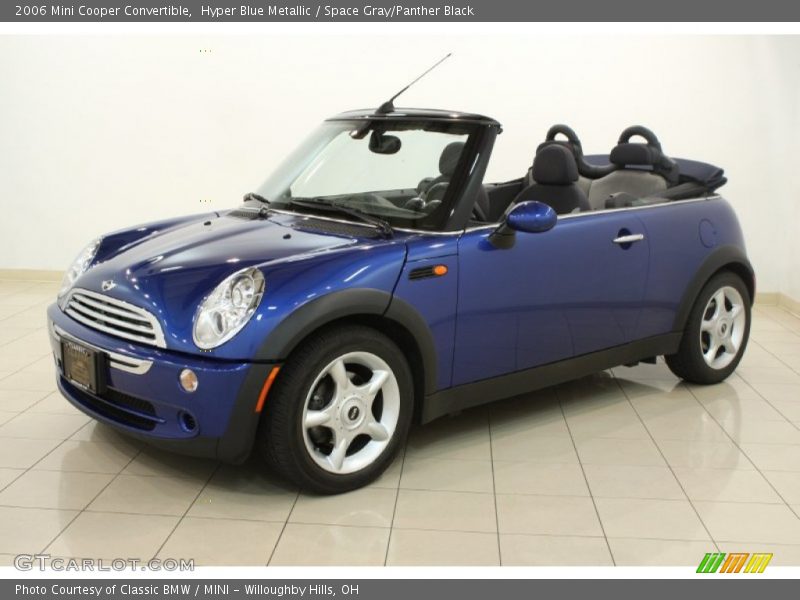 Hyper Blue Metallic / Space Gray/Panther Black 2006 Mini Cooper Convertible