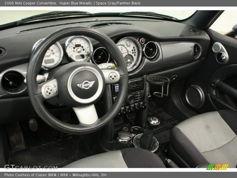 Hyper Blue Metallic / Space Gray/Panther Black 2006 Mini Cooper Convertible
