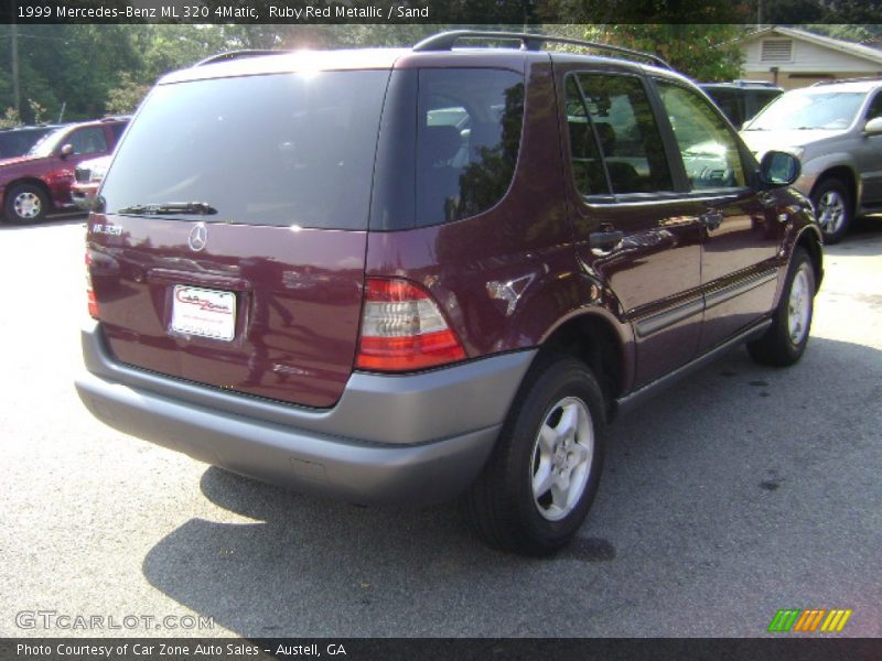 Ruby Red Metallic / Sand 1999 Mercedes-Benz ML 320 4Matic