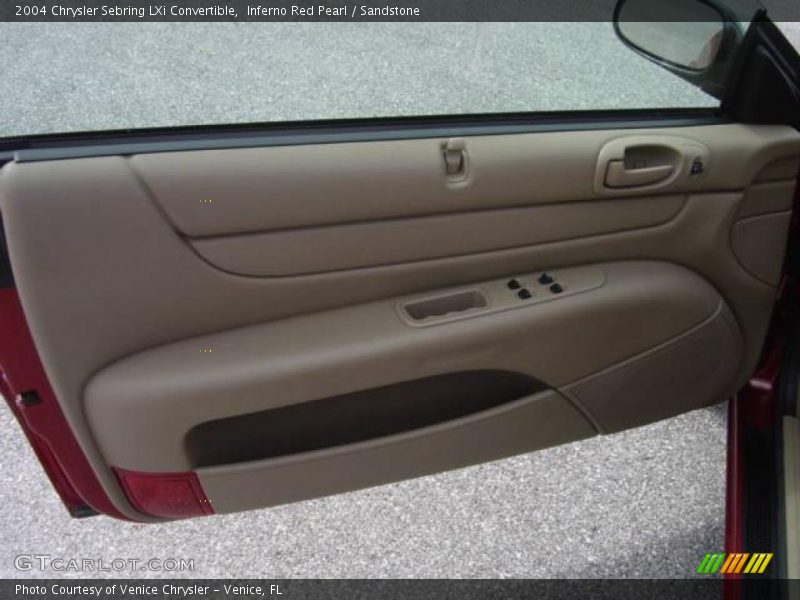 Inferno Red Pearl / Sandstone 2004 Chrysler Sebring LXi Convertible