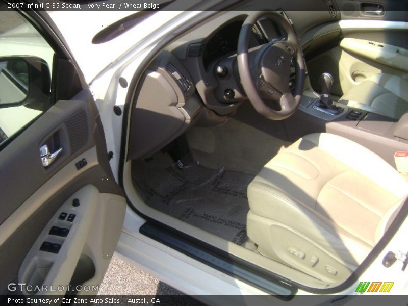 Ivory Pearl / Wheat Beige 2007 Infiniti G 35 Sedan