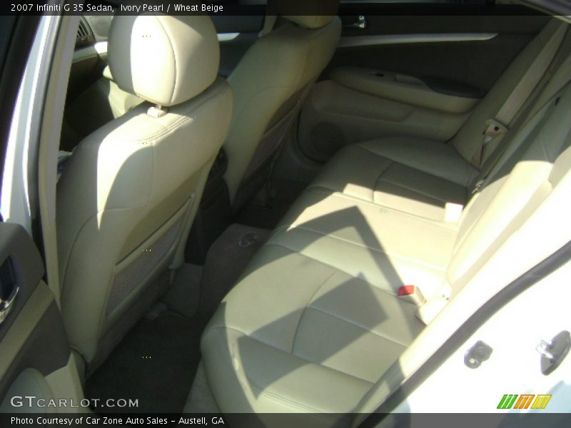Ivory Pearl / Wheat Beige 2007 Infiniti G 35 Sedan