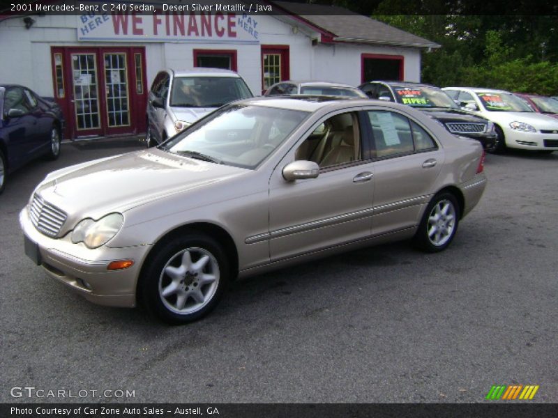 Desert Silver Metallic / Java 2001 Mercedes-Benz C 240 Sedan