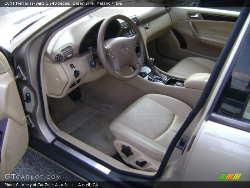Desert Silver Metallic / Java 2001 Mercedes-Benz C 240 Sedan