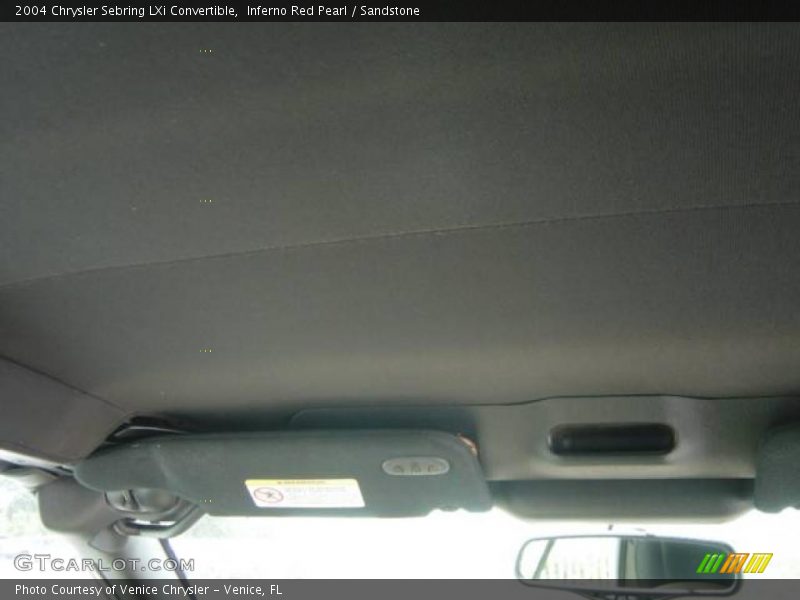 Inferno Red Pearl / Sandstone 2004 Chrysler Sebring LXi Convertible