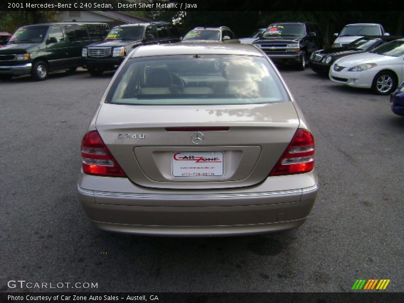 Desert Silver Metallic / Java 2001 Mercedes-Benz C 240 Sedan