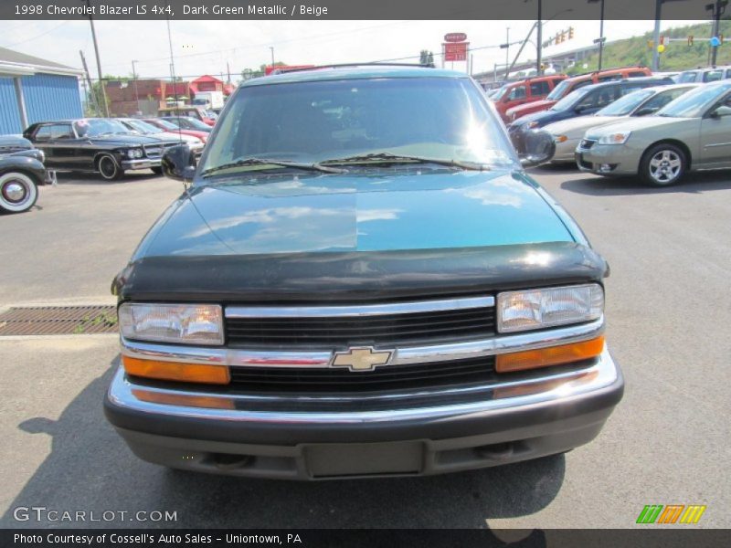 Dark Green Metallic / Beige 1998 Chevrolet Blazer LS 4x4