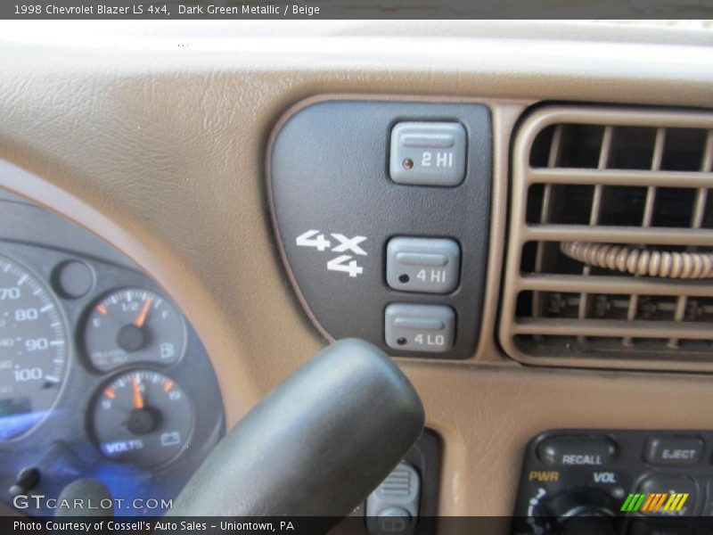 Controls of 1998 Blazer LS 4x4