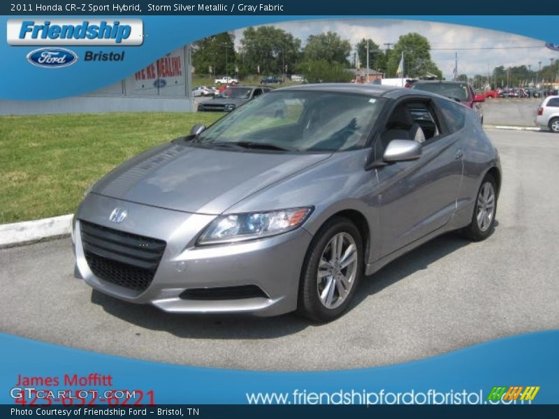 Storm Silver Metallic / Gray Fabric 2011 Honda CR-Z Sport Hybrid