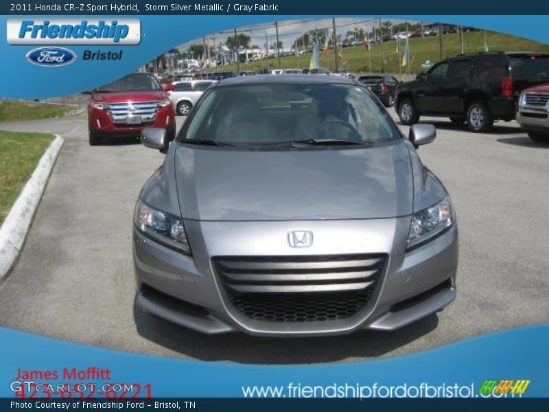 Storm Silver Metallic / Gray Fabric 2011 Honda CR-Z Sport Hybrid