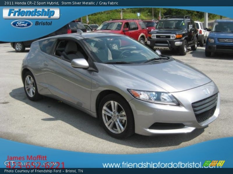 Storm Silver Metallic / Gray Fabric 2011 Honda CR-Z Sport Hybrid
