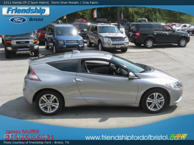 Storm Silver Metallic / Gray Fabric 2011 Honda CR-Z Sport Hybrid