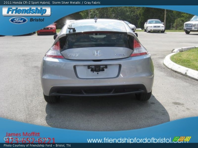 Storm Silver Metallic / Gray Fabric 2011 Honda CR-Z Sport Hybrid