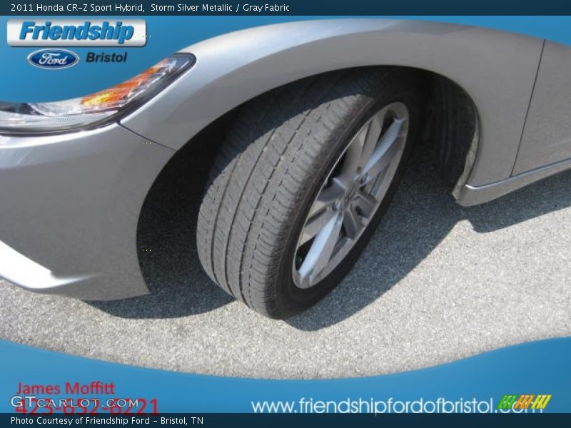 Storm Silver Metallic / Gray Fabric 2011 Honda CR-Z Sport Hybrid
