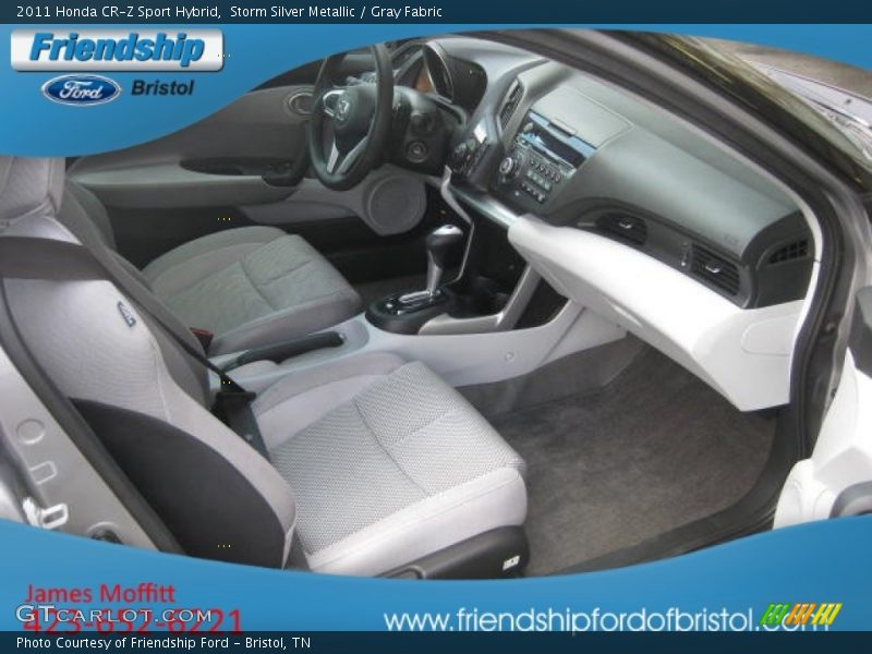 Storm Silver Metallic / Gray Fabric 2011 Honda CR-Z Sport Hybrid