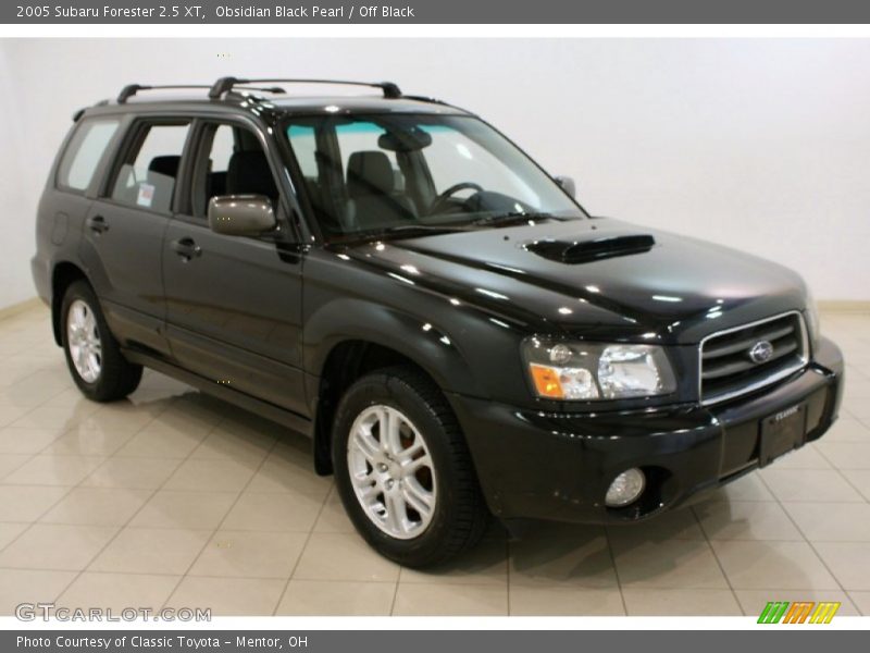 Obsidian Black Pearl / Off Black 2005 Subaru Forester 2.5 XT