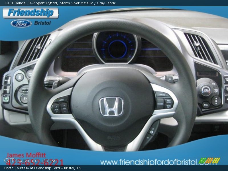 Storm Silver Metallic / Gray Fabric 2011 Honda CR-Z Sport Hybrid