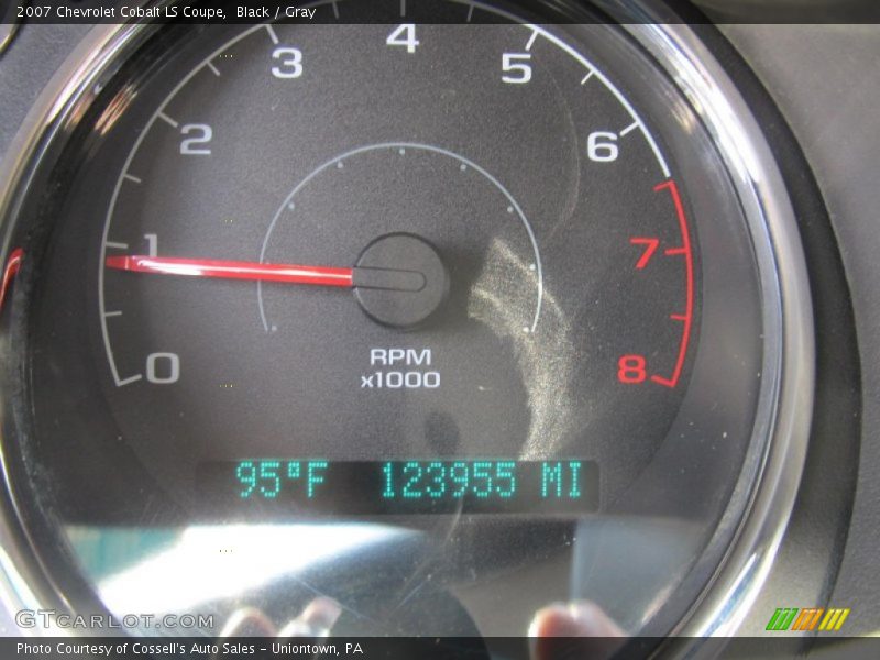 Black / Gray 2007 Chevrolet Cobalt LS Coupe