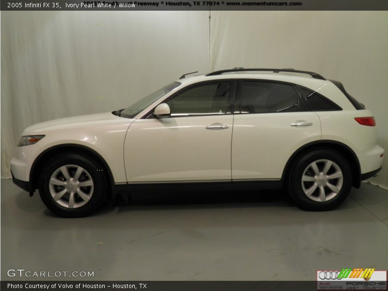 Ivory Pearl White / Willow 2005 Infiniti FX 35