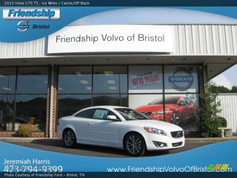 Ice White / Calcite/Off Black 2013 Volvo C70 T5