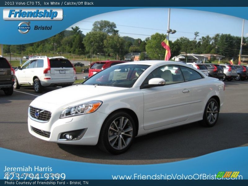 Ice White / Calcite/Off Black 2013 Volvo C70 T5