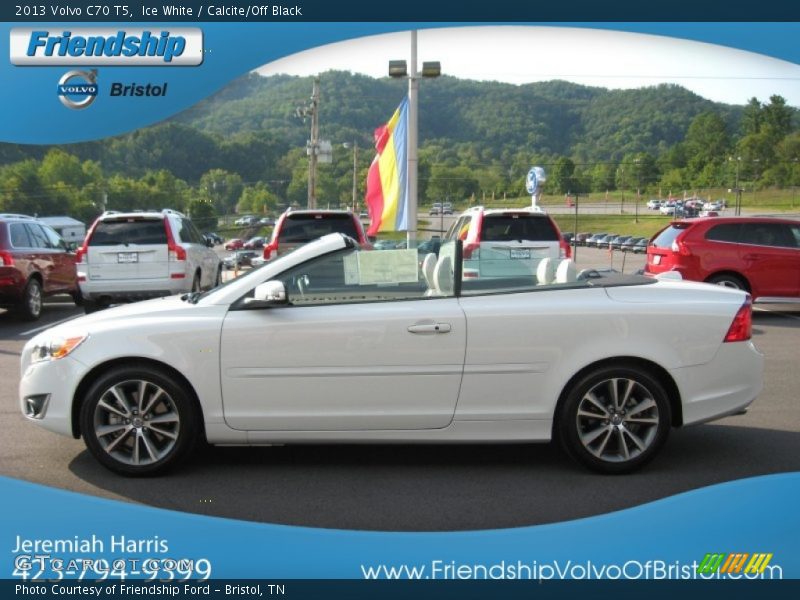 Ice White / Calcite/Off Black 2013 Volvo C70 T5