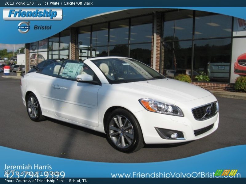 Ice White / Calcite/Off Black 2013 Volvo C70 T5
