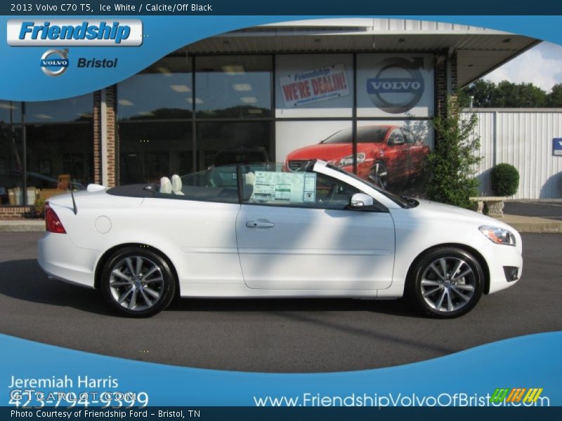 Ice White / Calcite/Off Black 2013 Volvo C70 T5