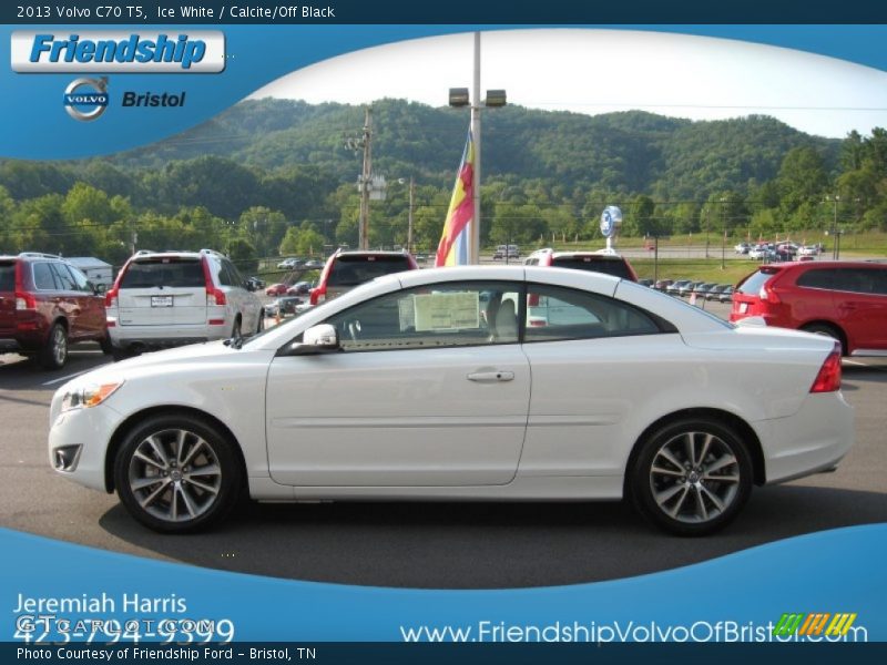 Ice White / Calcite/Off Black 2013 Volvo C70 T5