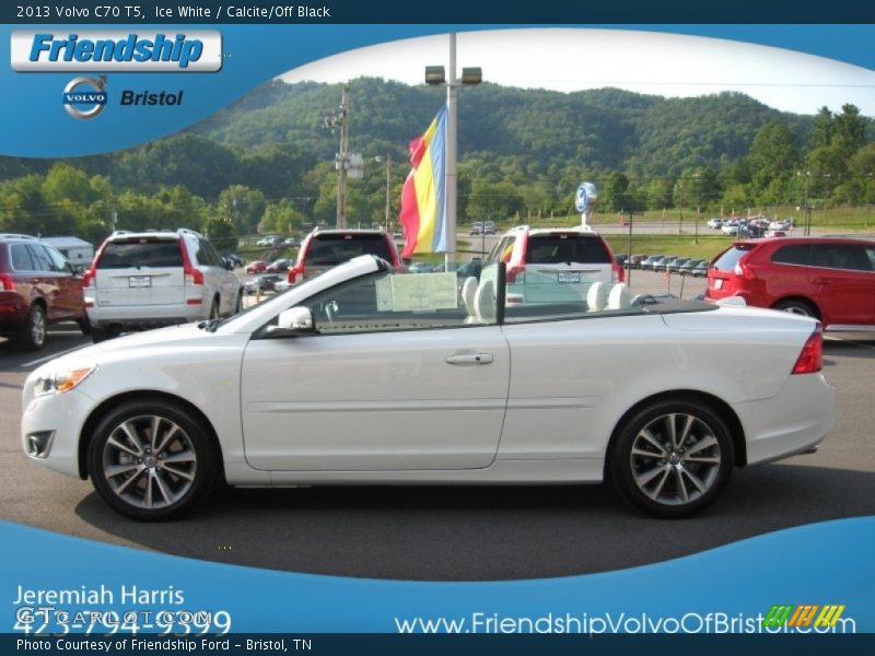 Ice White / Calcite/Off Black 2013 Volvo C70 T5