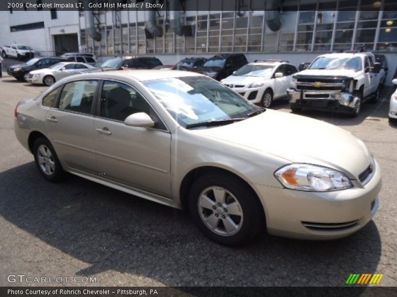 Gold Mist Metallic / Ebony 2009 Chevrolet Impala LT