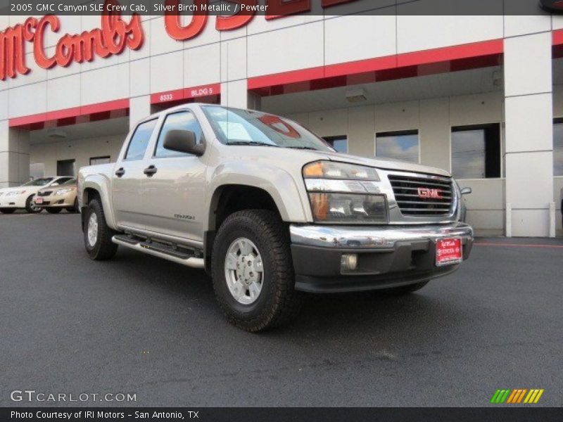Silver Birch Metallic / Pewter 2005 GMC Canyon SLE Crew Cab