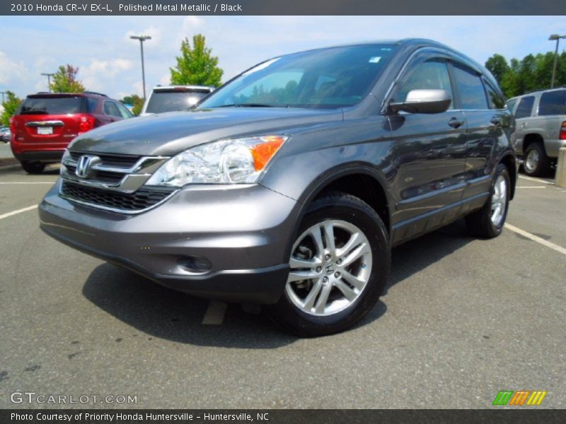 Polished Metal Metallic / Black 2010 Honda CR-V EX-L