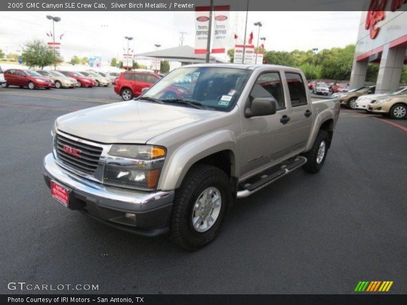 Silver Birch Metallic / Pewter 2005 GMC Canyon SLE Crew Cab