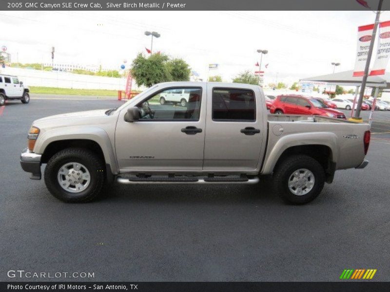 Silver Birch Metallic / Pewter 2005 GMC Canyon SLE Crew Cab