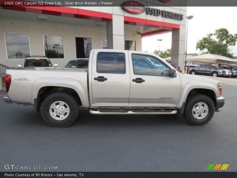 Silver Birch Metallic / Pewter 2005 GMC Canyon SLE Crew Cab