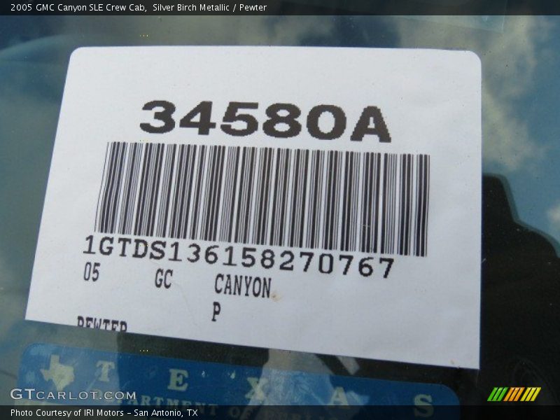 Silver Birch Metallic / Pewter 2005 GMC Canyon SLE Crew Cab