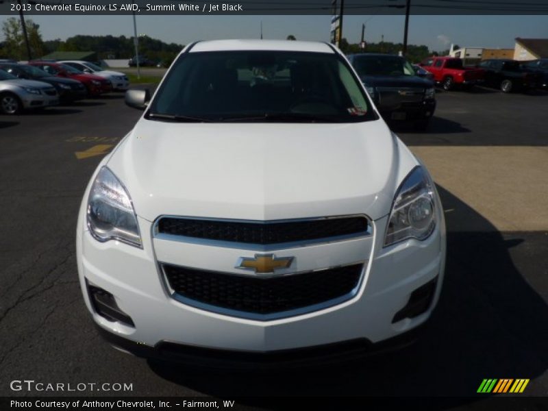 Summit White / Jet Black 2013 Chevrolet Equinox LS AWD