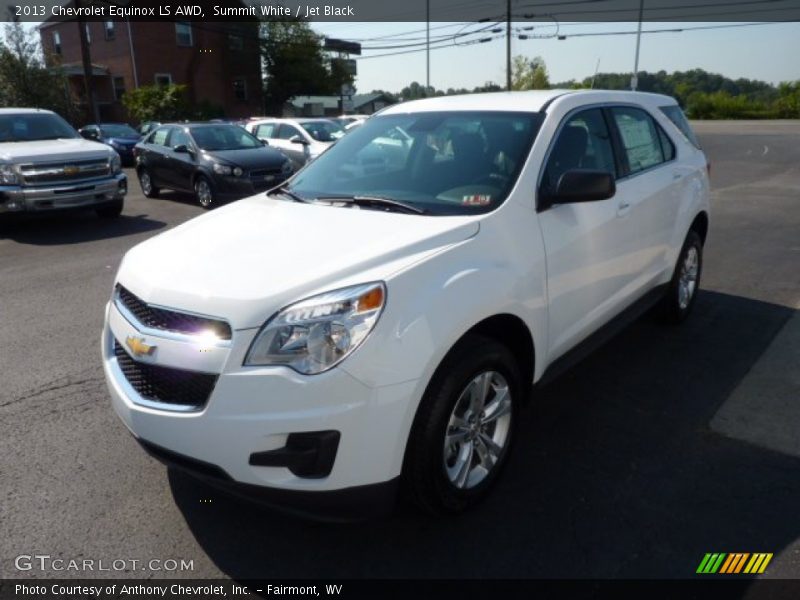 Summit White / Jet Black 2013 Chevrolet Equinox LS AWD