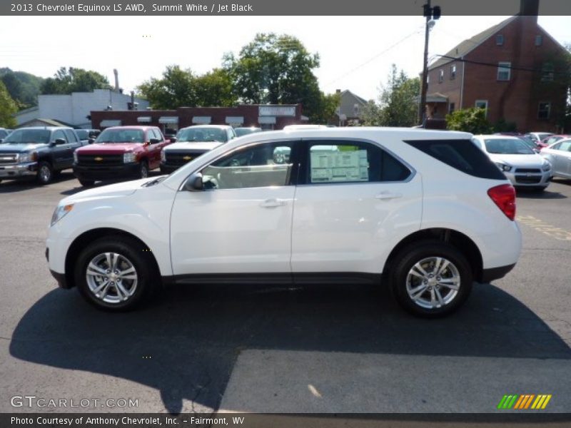 Summit White / Jet Black 2013 Chevrolet Equinox LS AWD