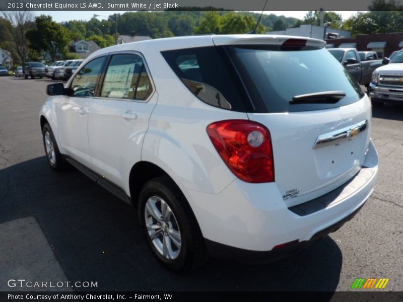 Summit White / Jet Black 2013 Chevrolet Equinox LS AWD